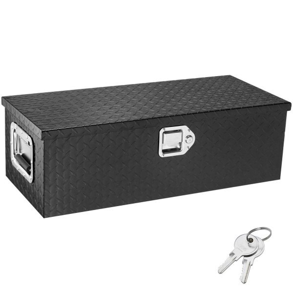 KFFKFF 30 x13 x9.6  Heavy Duty Aluminum Bar Tool Box for Pickup Truck Bed