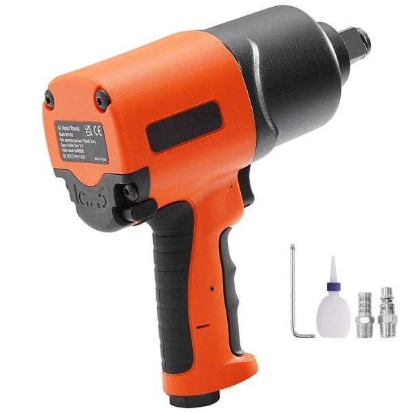 KFFKFF Air Impact Wrench, 3/4-Inch Drive Air Impact Device, Capable of 1870ft-lbs Torque for Nut Removal, Composite Air Impact Tool for Vehicle Fixes and Routine Maintenance Tasks