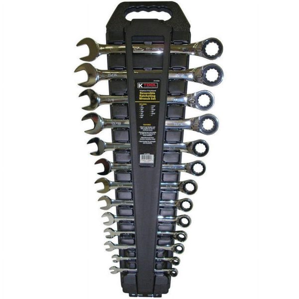 KTI 13-Piece Sae Ratcheting Reversible Wrench Set