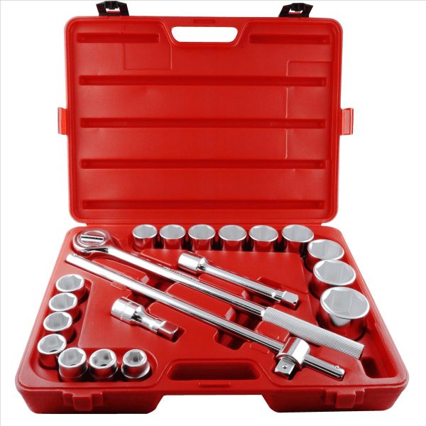 K-Tool 24121 SAE Socket Set 20pc 3/4  Drive 6-Point Fractional Socket Set