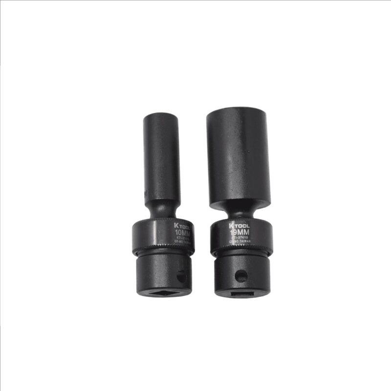 K-Tool 37400 10 Piece 3/8  Drive Metric Impact Flex Deep Socket Set - Image 4
