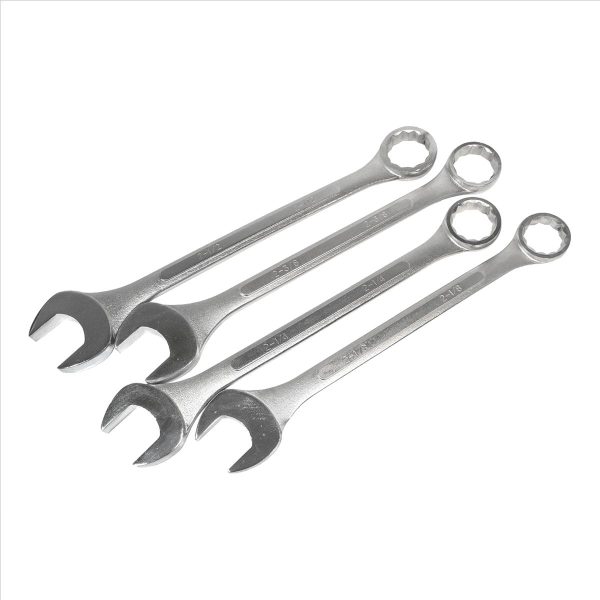 K-Tool 41004 4pc Raised Panel Jumbo Combo Wrench Set, 2-1/8  - 2-1/2