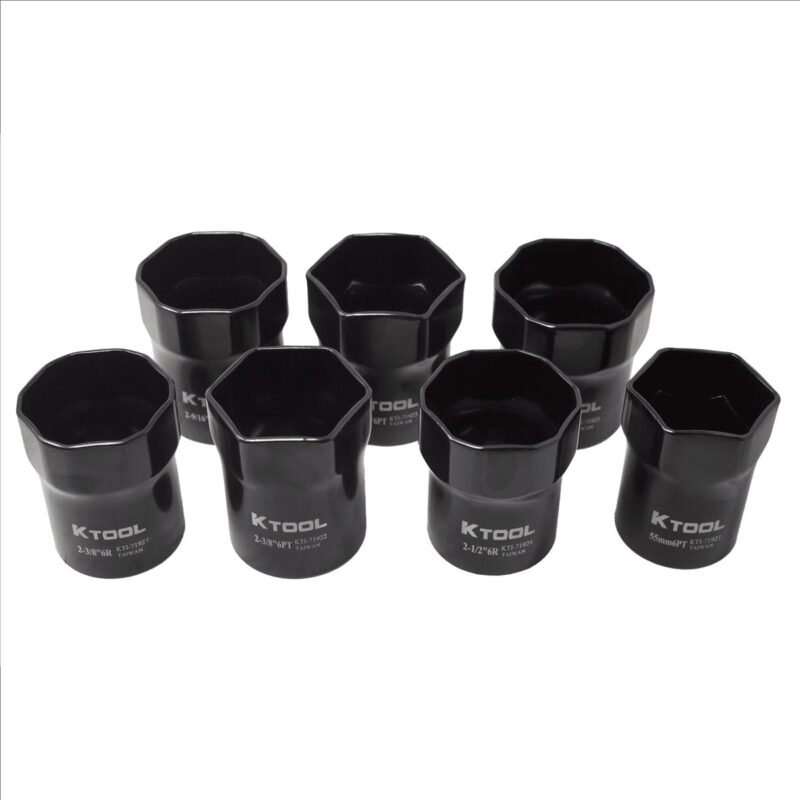 K-Tool 71920 7-pc Locknut Socket Set 1/2  Drive - Image 4