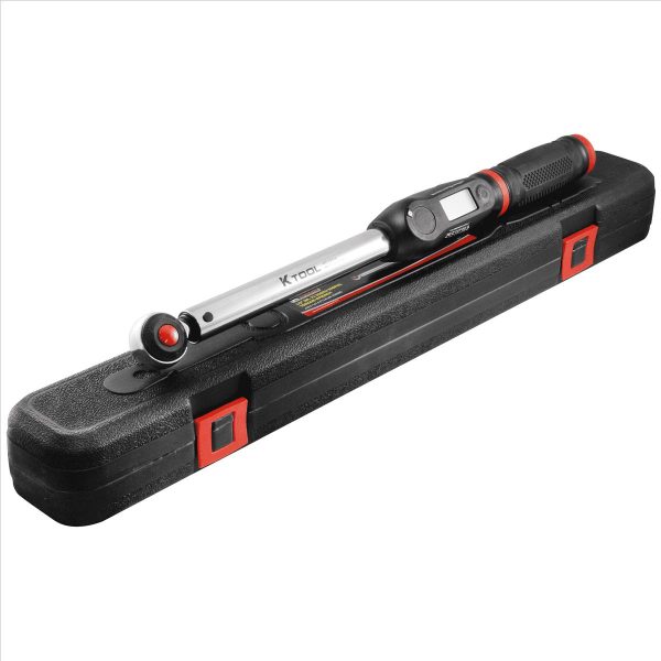 K-Tool 72134 1/2  Drive Digital 19-1/16  Torque Wrench, 29.5-147.5 ft./lbs