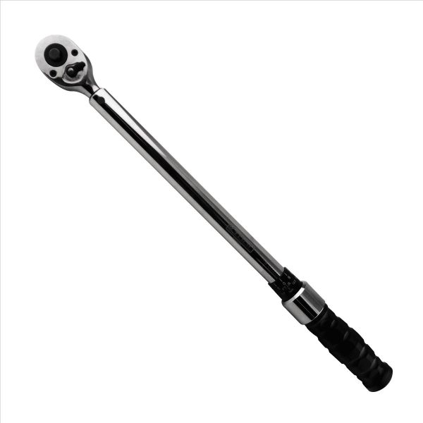K Tool International 72125A Ratcheting Torque Wrench with 1/2  Drive for Garages, Repair Shops and DIY, 20-150 ft/lbs,, Dual scale, Laser Marked Scales, Quick Release, Molded Case, A
