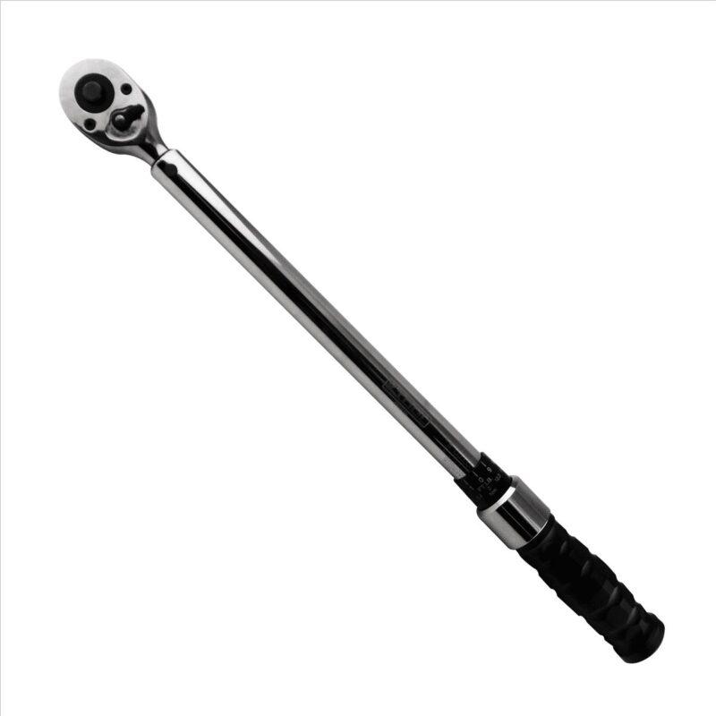 K Tool International 72125A Ratcheting Torque Wrench with 1/2  Drive for Garages, Repair Shops and DIY, 20-150 ft/lbs,, Dual scale, Laser Marked Scales, Quick Release, Molded Case, A
