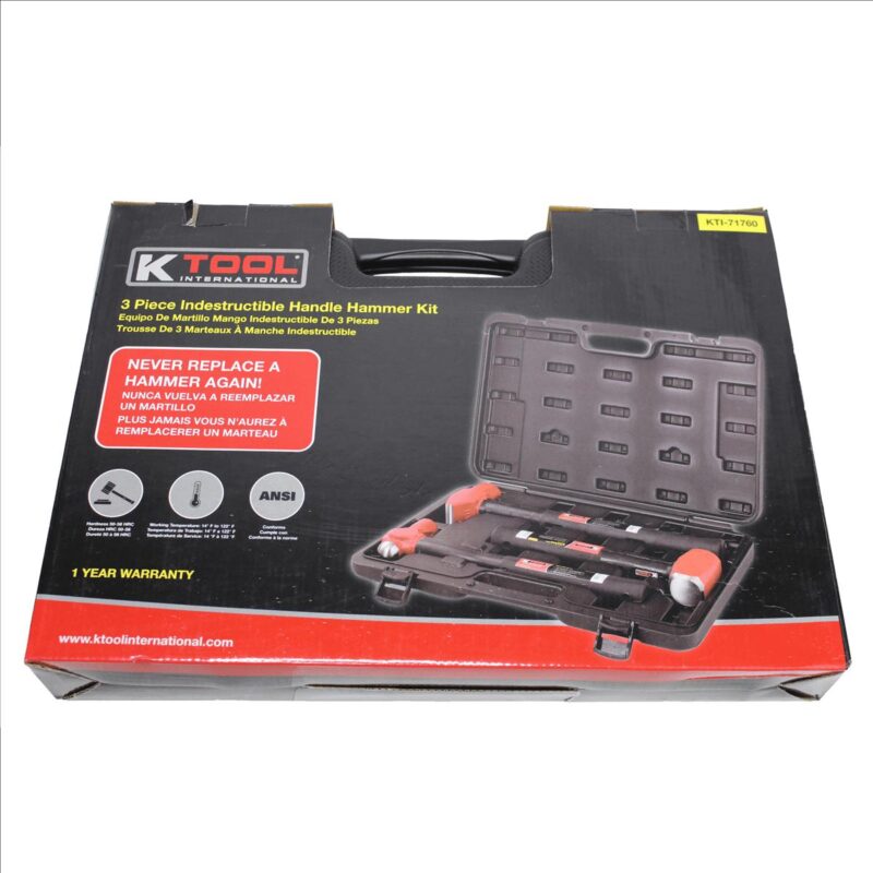 K-Tool KIT/HMID/2S/ST Forged Steel Hammer 3-pc Kit - Image 6
