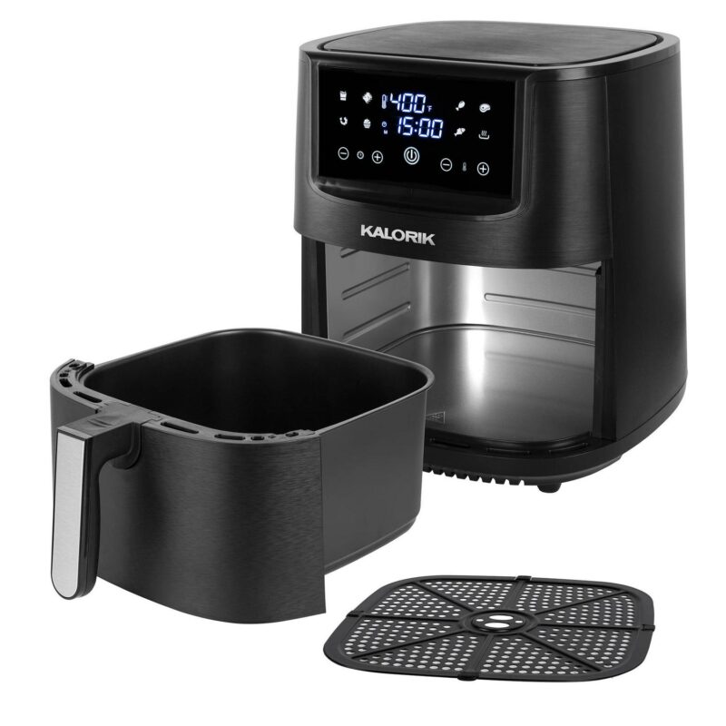 KalorikA 8 Qt Digital Touchscreen Air Fryer with Trivet, Black FT 51503 BK - Image 7