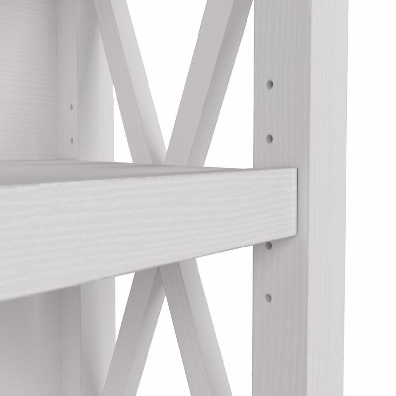 Key West Small 2 Shelf Bookcase in Pure White Oak - Engineered Wood - Image 3