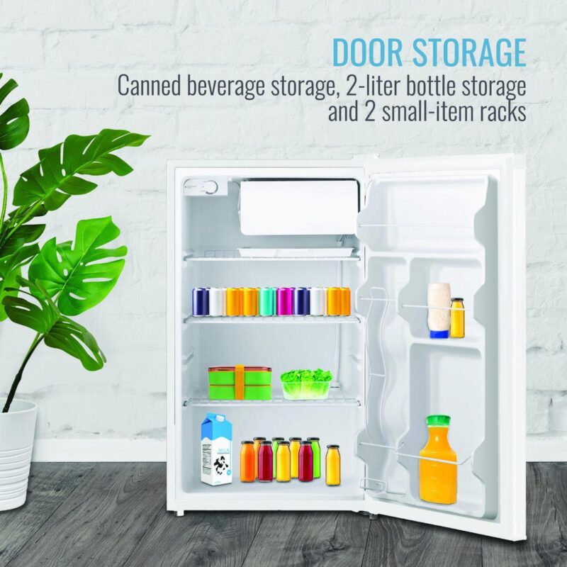 Keystone New Standard Door 4.4 Cu. ft. Compact Refrigerator with Freezer Compartment,KSTRC44CW - Image 5