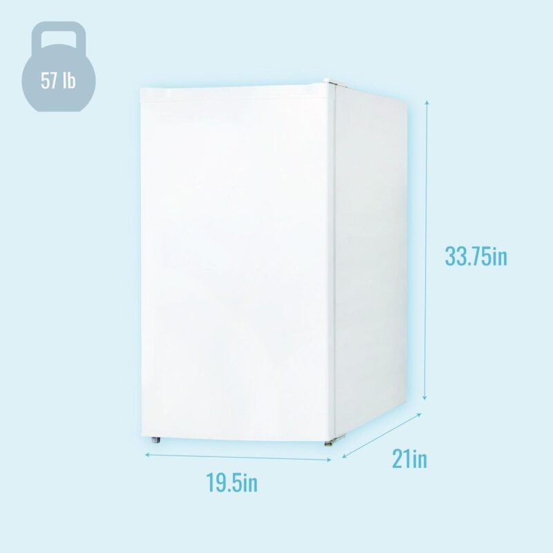 Keystone New Standard Door 4.4 Cu. ft. Compact Refrigerator with Freezer Compartment,KSTRC44CW - Image 3