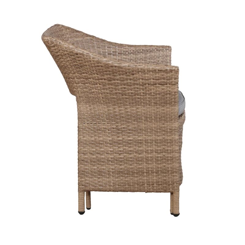 Kokoli All-Weather Conversation Set with Set of 2 Chairs with Ottomans and 17 H Accent Table - Image 9