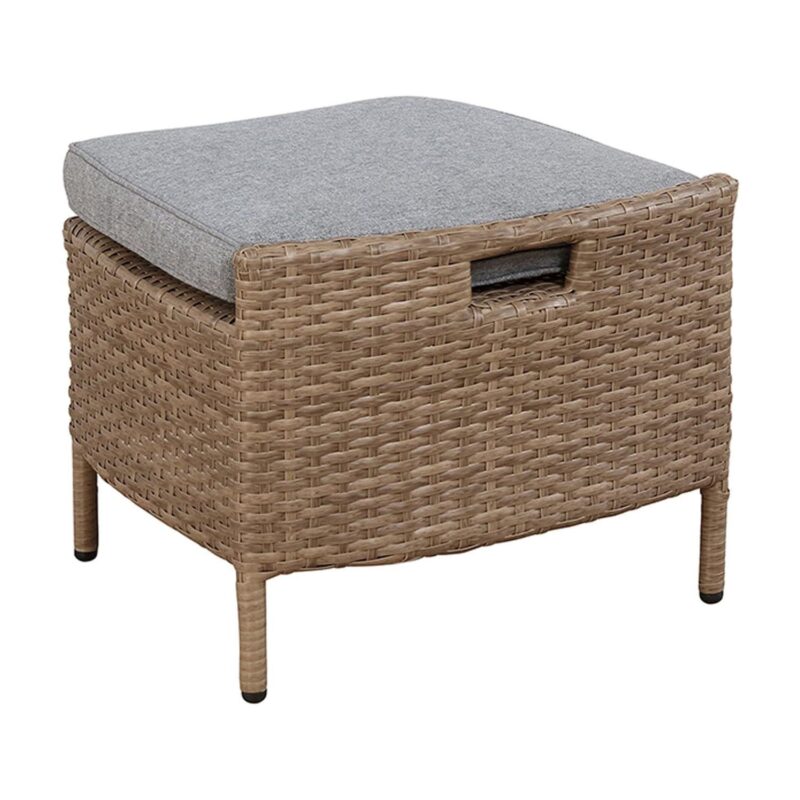 Kokoli All-Weather Conversation Set with Set of 2 Chairs with Ottomans and 17 H Accent Table - Image 10