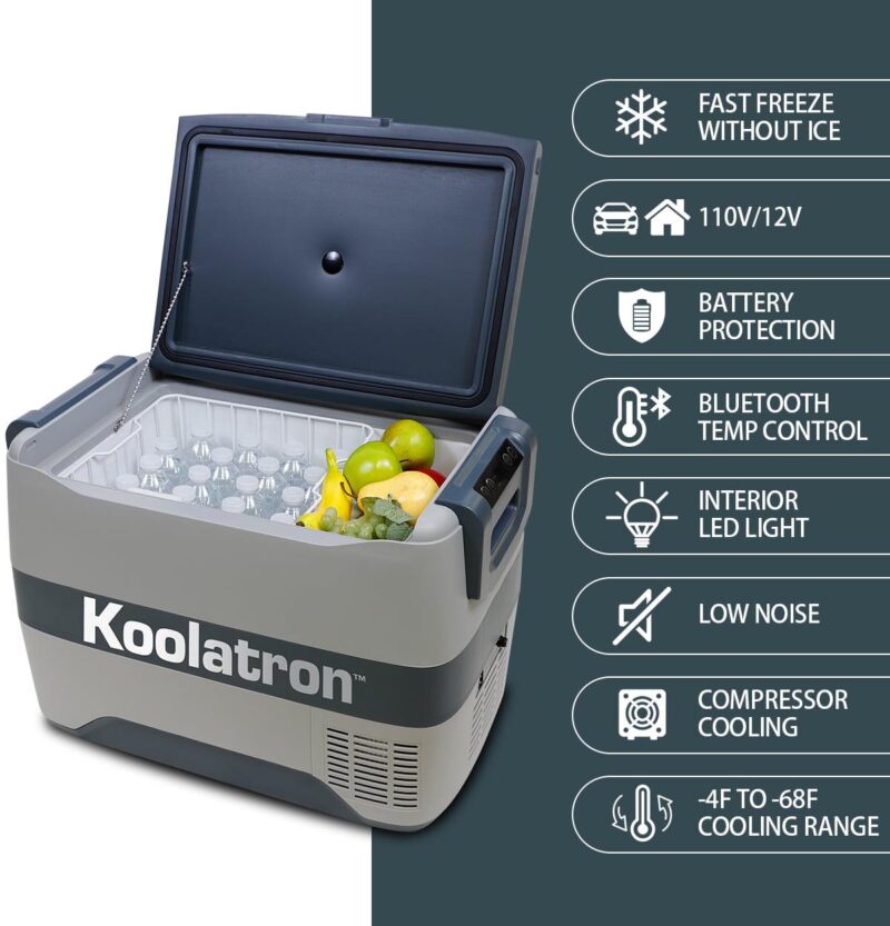 Koolatron 12V Portable Freezer/Refrigerator w/ Bluetooth 42 qt (40L) - Image 7
