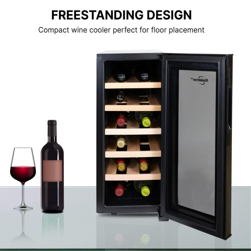 Koolatron 12 Bottle Wine Cooler Freestanding Wine Fridge - Image 5