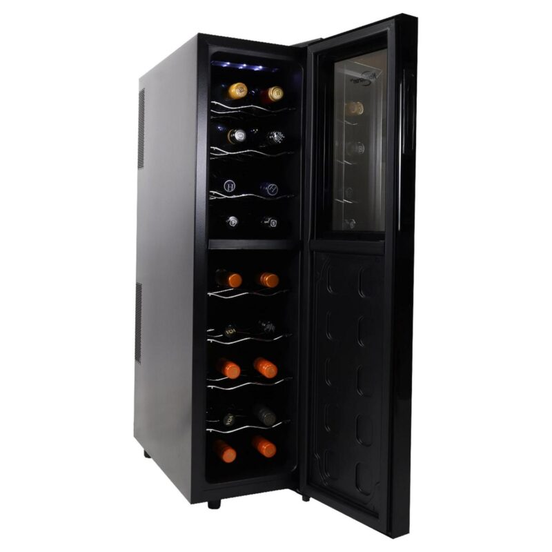 Koolatron 18 Bottle Slim Dual Zone Wine Cooler Freestanding Wine Fridge