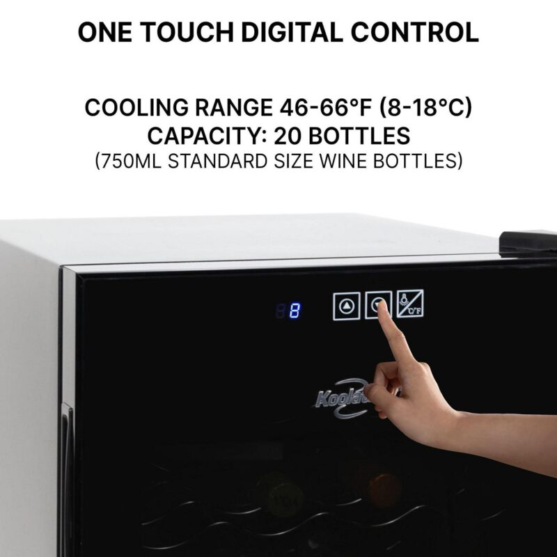 Koolatron 20 Bottle Wine Cooler Freestanding Thermoelectric Wine Fridge - Image 4