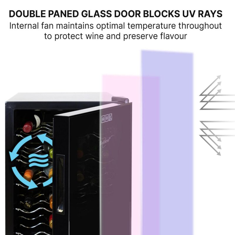 Koolatron 20 Bottle Wine Cooler Freestanding Thermoelectric Wine Fridge - Image 6
