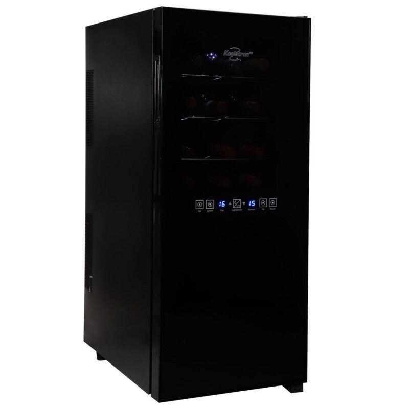Koolatron 24 Bottle Dual Zone Wine Cooler Freestanding Wine Fridge - Image 5