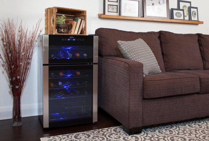 Koolatron 29 Bottle Dual Zone Wine Cooler Freestanding Wine Fridge - Image 6