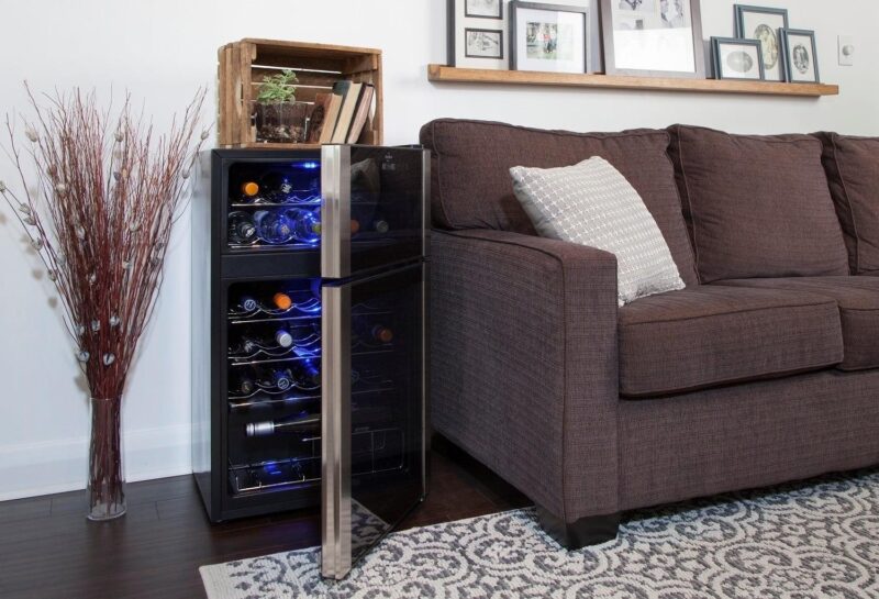 Koolatron 29 Bottle Dual Zone Wine Cooler Freestanding Wine Fridge - Image 7