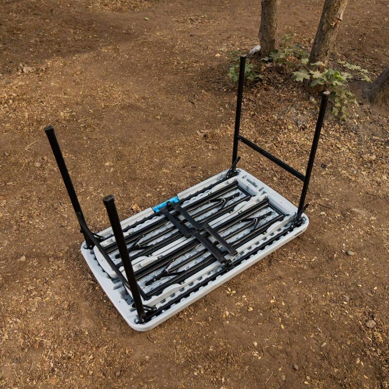 Lifetime 42  Table with Benches (HDPE and Powder Coated Steel). Boulder Gray - Image 8
