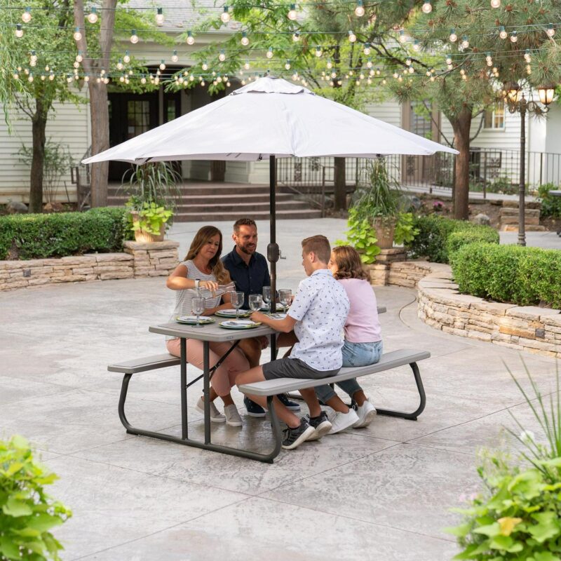 Lifetime 6-Foot Folding Plastic Rectangle Picnic Table (60366) - Image 8