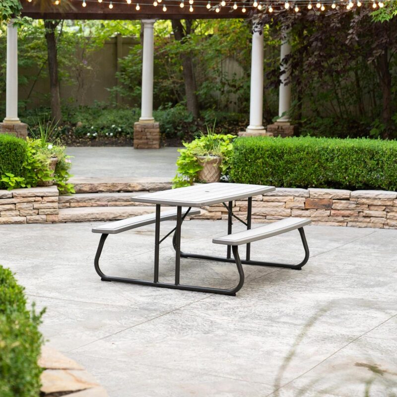 Lifetime 6-Foot Folding Plastic Rectangle Picnic Table (60366) - Image 2