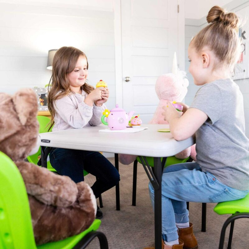 Lifetime Children's Stacking Chairs, Lime Green - Pack of 13 - Image 7