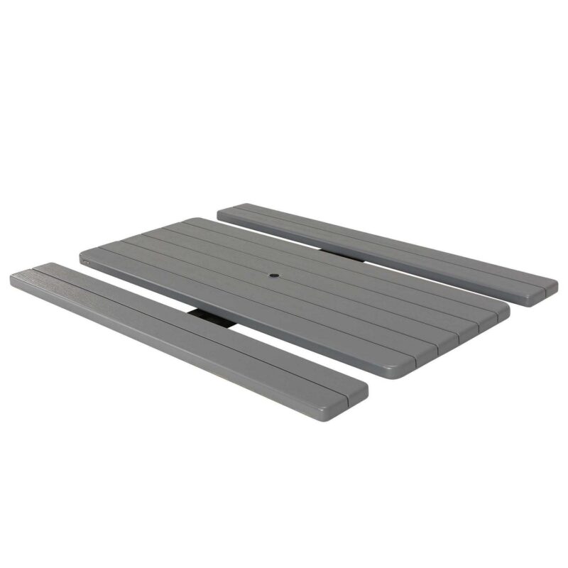 Lifetime Folding High-Density Polyethylene HDPE Picnic Table, Wilson Gray (60359) - Image 6