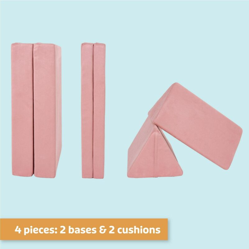 Little Nest Adventure Explorer Couch, Blush Pink for Toddlers - Image 6