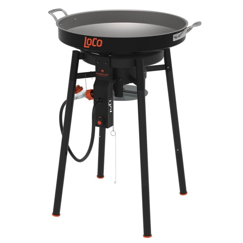 LoCo Cookers 22  Propane Outdoor Disco Cooker with Interchangeable Legs and SureSpark Ignition