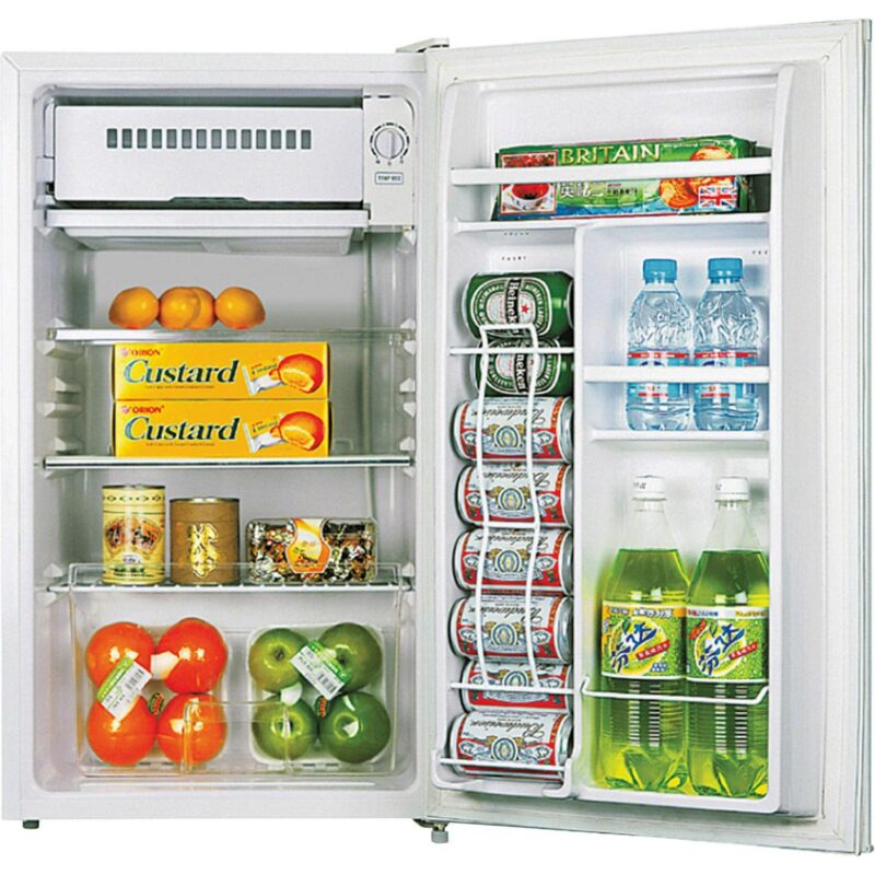 Lorell 3.2 Cubic Foot Compact Refrigerator - 3.20 FtA3 - Manual Defrost - Reversible - 3.20 FtA3 Net Refrigerator Capacity - Black, Light Blue, White - Steel, Fiberglass, Plastic