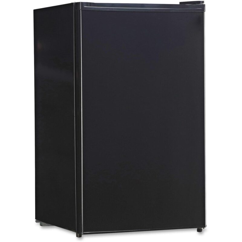 Lorell 3.2 Cubic Foot Compact Refrigerator - 3.20 FtA3 - Manual Defrost - Reversible - 3.20 FtA3 Net Refrigerator Capacity - Black - Steel, Fiberglass, Plastic - Image 4