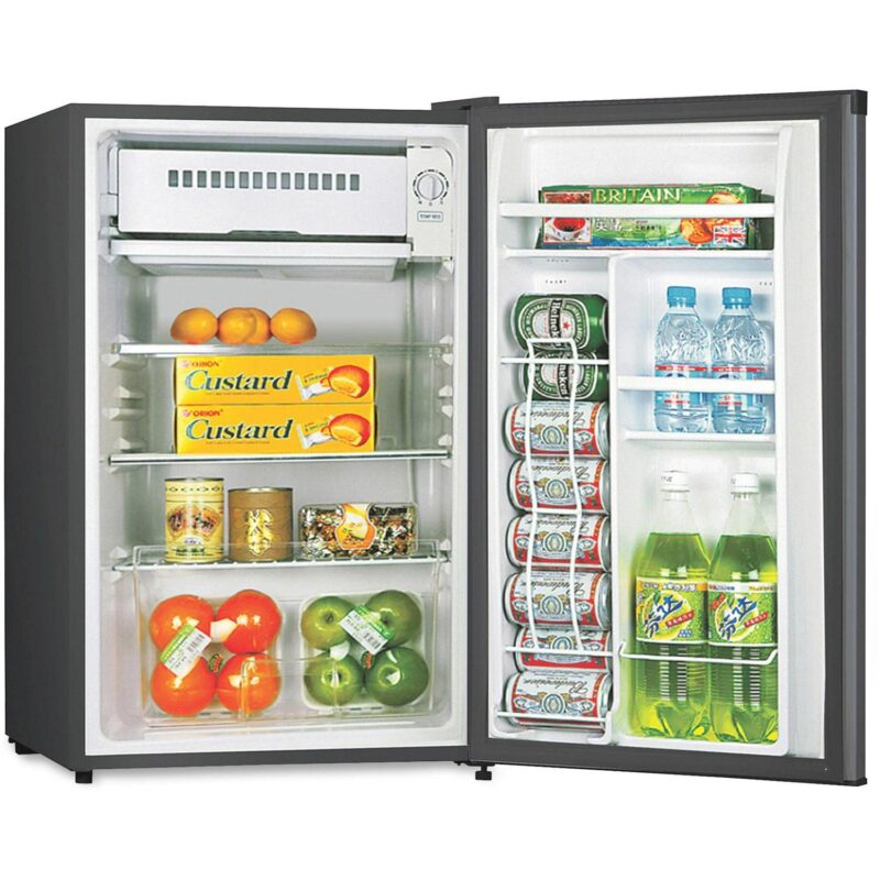 Lorell 3.2 Cubic Foot Compact Refrigerator - 3.20 FtA3 - Manual Defrost - Reversible - 3.20 FtA3 Net Refrigerator Capacity - Black - Steel, Fiberglass, Plastic