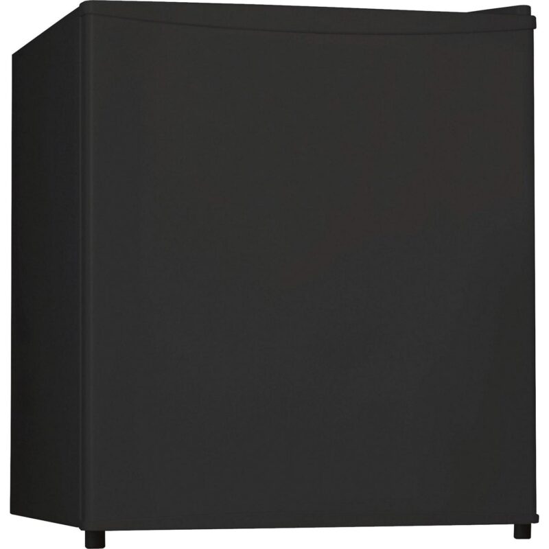 Lorell Compact Refrigerator - 1.60 FtA3 - Manual Defrost - Reversible - 1.60 FtA3 Net Refrigerator Capacity - Black - Steel, Fiberglass, Plastic - Image 3