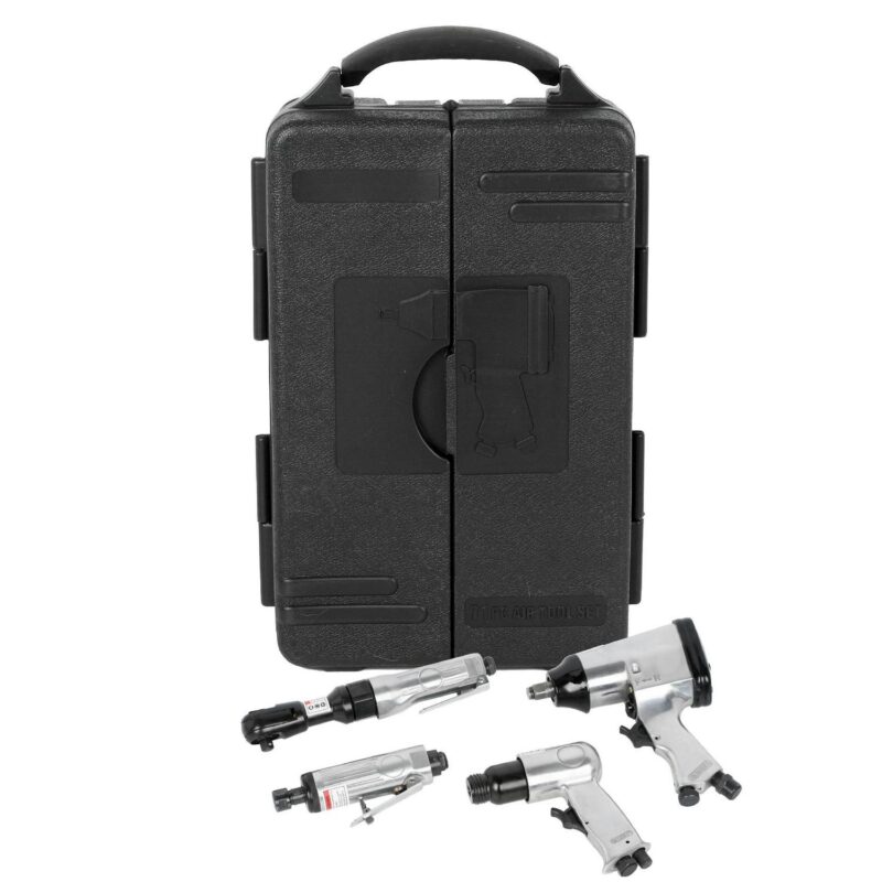 MAYEERTY 71 Piece Air Tool and Accessories Kit, Impact Wrench, Air Ratchet, Die Grinder, Aire Hammer, Hose Fittings, Storage Case - Image 2