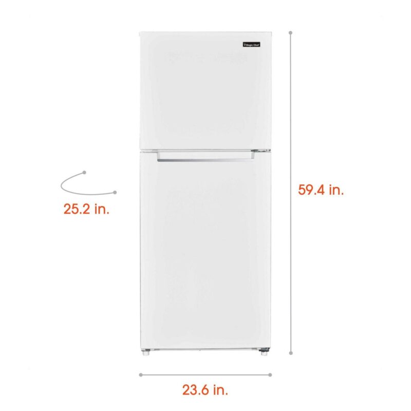 Magic Chef 10.1-cu. ft. Refrigerator with Top Freezer in White - Image 2