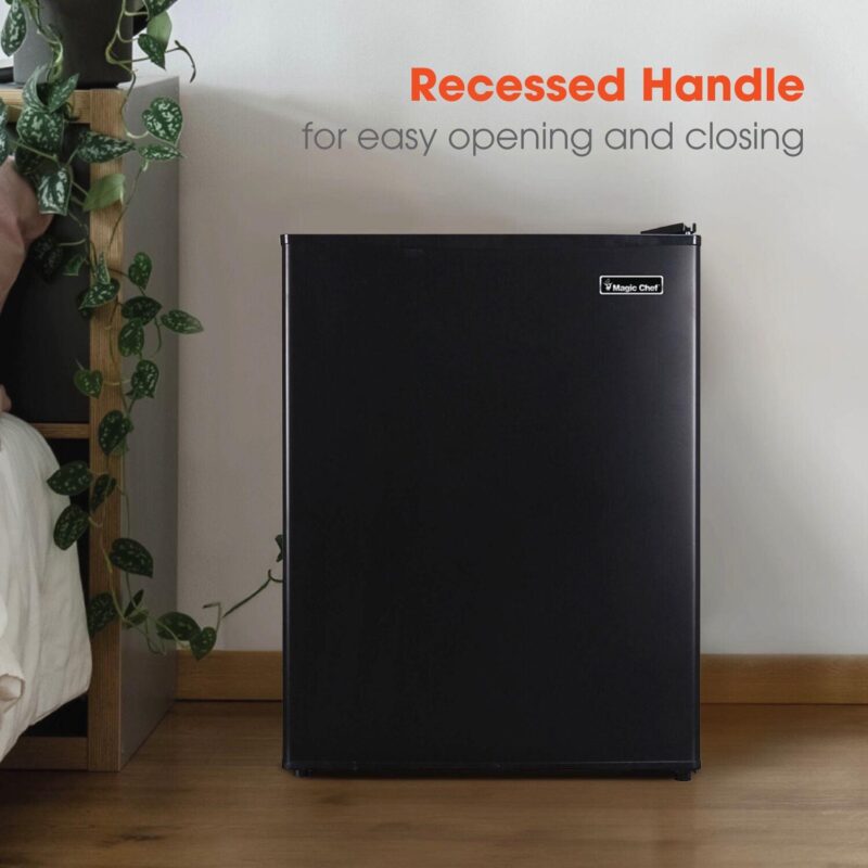 Magic Chef 18.5 inch Width 2.4 Cu. ft. All Refrigerator in Black with Single Door - Image 8