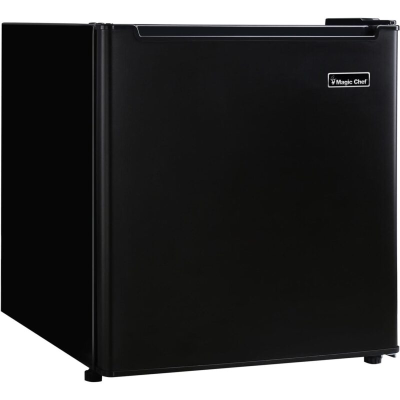 Magic Chef 1.7 Cu ft One-Door No Freezer Mini Fridge, Black, E-Star - Image 3