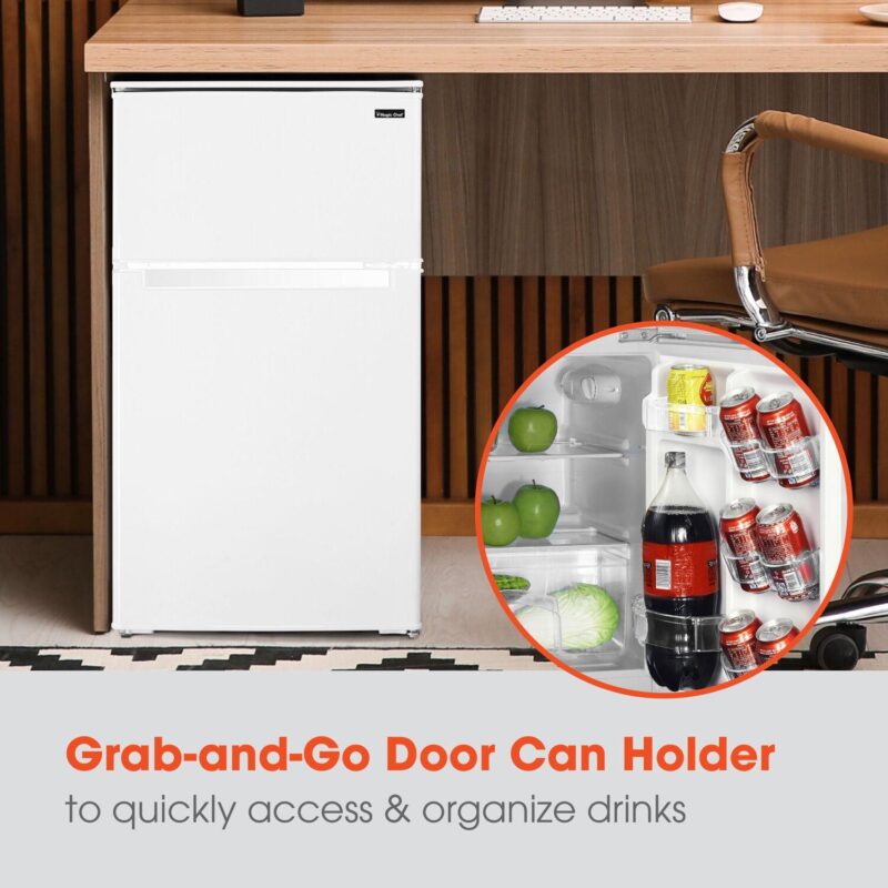 Magic Chef 3.1-cu. ft. Mini Refrigerator with Top Freezer in White - Image 3