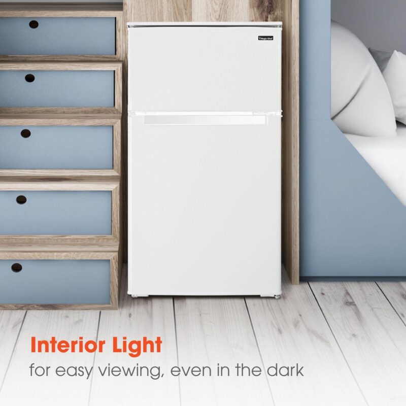 Magic Chef 3.1-cu. ft. Mini Refrigerator with Top Freezer in White - Image 7
