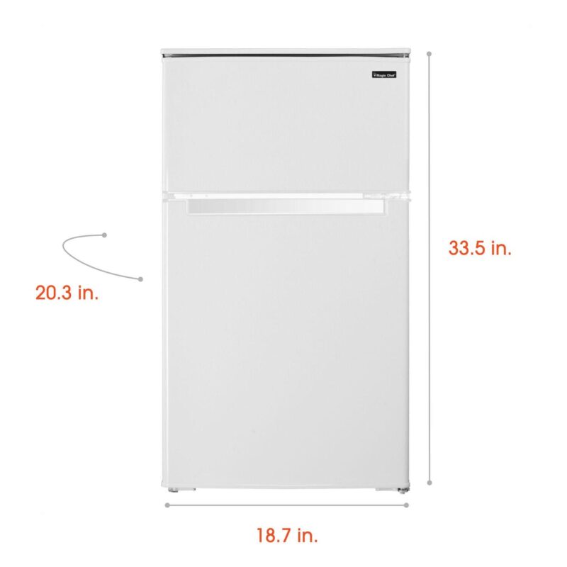 Magic Chef 3.1-cu. ft. Mini Refrigerator with Top Freezer in White - Image 2