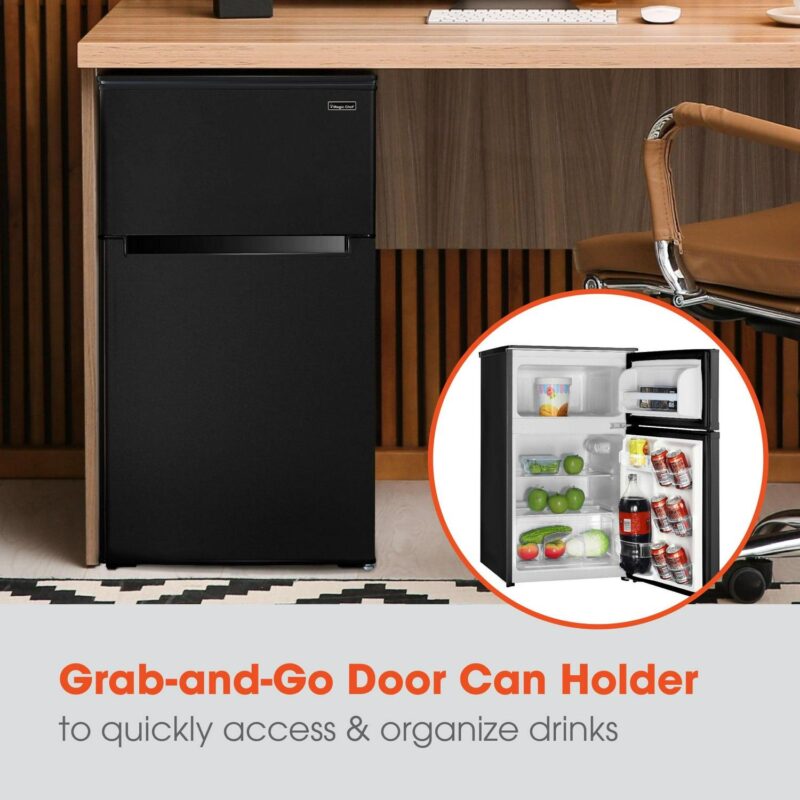 Magic Chef 3.1-cu. ft. Mini Refrigerator with Top Freezer in Black - Image 3