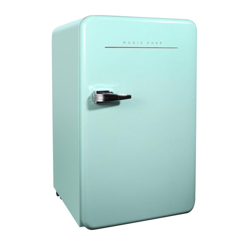 Magic Chef 3.2 cu. ft. Retro Mini Refrigerator in Mint Green, without Freezer in Mint Green - Image 4