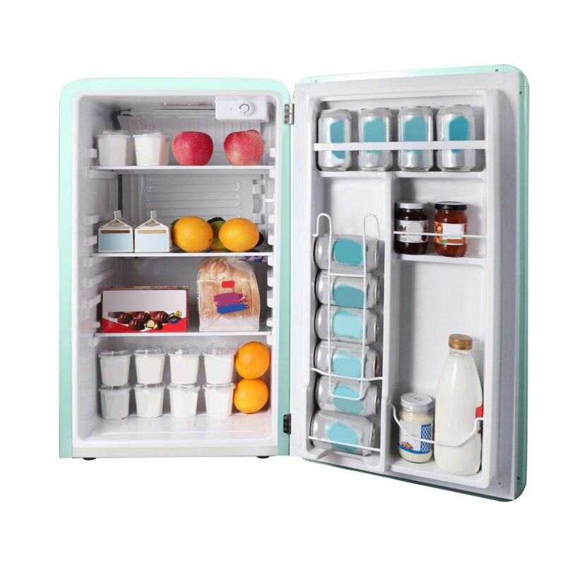 Magic Chef 3.2 cu. ft. Retro Mini Refrigerator in Mint Green, without Freezer in Mint Green - Image 6