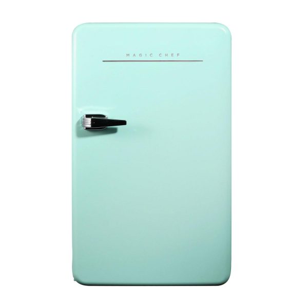 Magic Chef 3.2 cu. ft. Retro Mini Refrigerator in Mint Green, without Freezer in Mint Green