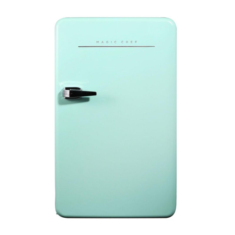 Magic Chef 3.2 cu. ft. Retro Mini Refrigerator in Mint Green, without Freezer in Mint Green