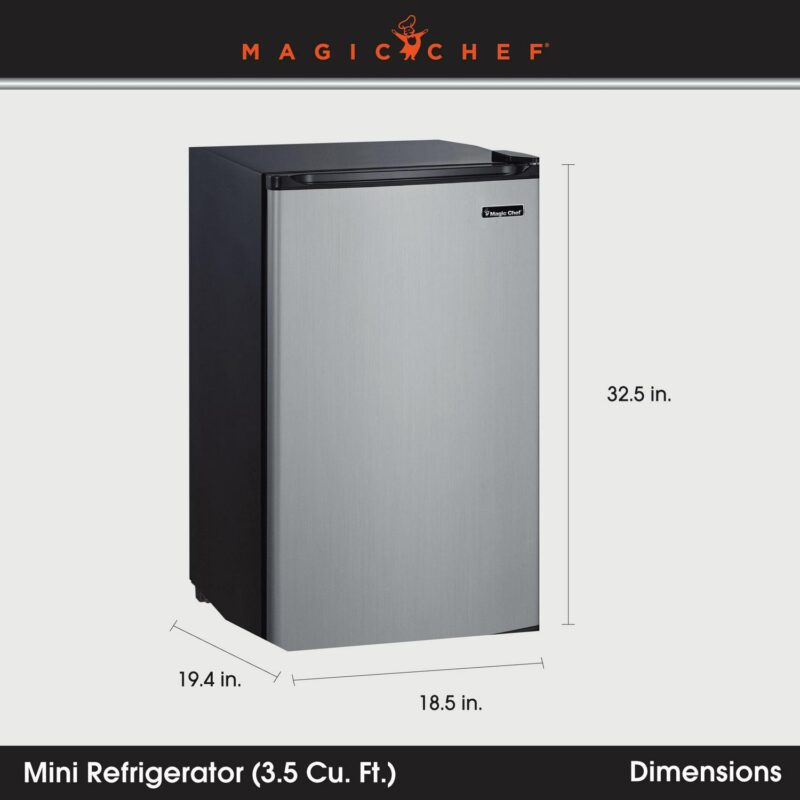 Magic Chef New 18.5 inch Width 3.5 Cu. ft. Compact Refrigerator with Single Door - Image 2