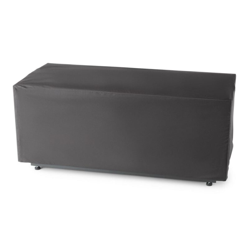 Mainstays 42  Rectangle Black Finish Modern Steel Fire Pit: 42  x 20  50000 BTU Propane Fire Pit Table with Lid, Tank Hideaway and Cover - Image 6